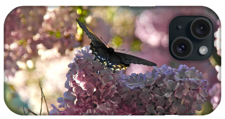 Butterfly iPhone Case featuring the photograph Lilac World by Michele Myers