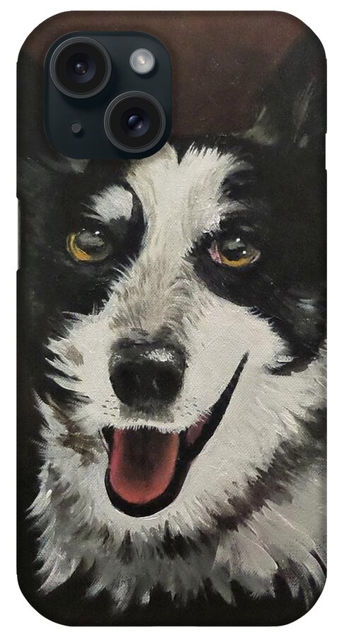 Dog iPhone Case featuring the painting Lily by Anne Gardner