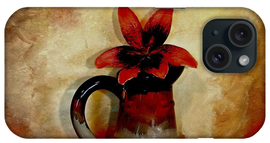 Photo iPhone Case featuring the mixed media Lily Lovely by Marsha Heiken