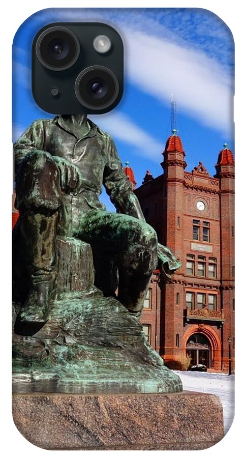 Millikin University iPhone Case featuring the photograph Lincoln at University by FineArtRoyal Joshua Mimbs