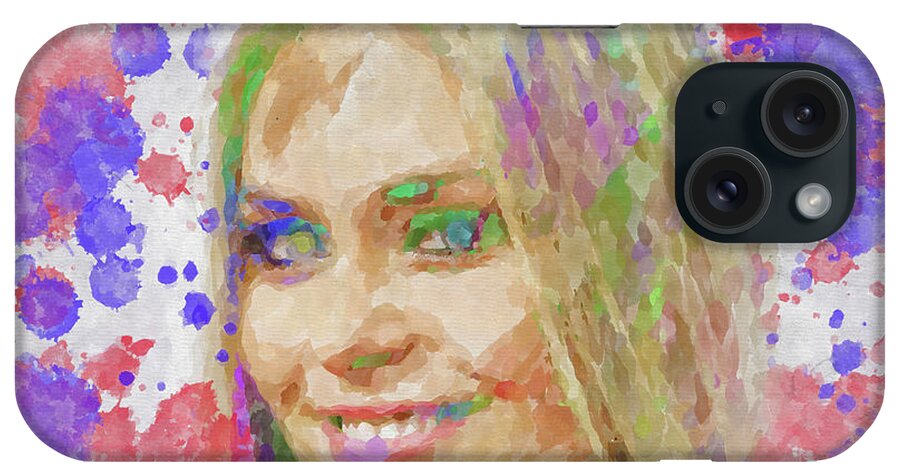 Lindsey Vonn iPhone Case featuring the photograph Lindsey Vonn Watercolor II by Ricky Barnard