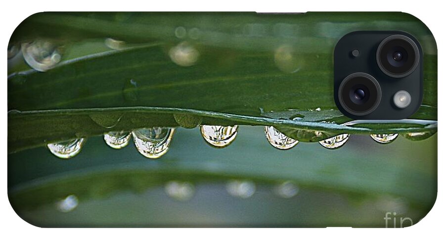 Droplets iPhone 15 Case featuring the photograph Line up by Yumi Johnson