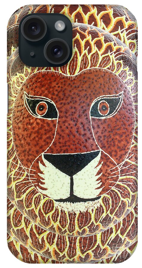 Pysanky iPhone Case featuring the photograph Lion by E B Schmidt
