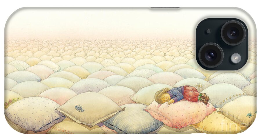 Sleep iPhone Case featuring the painting Dream Valley by Kestutis Kasparavicius