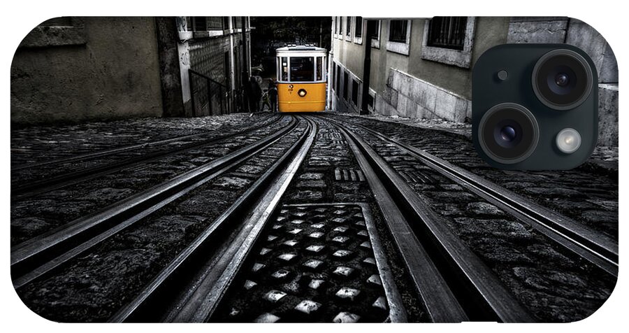 Lisbon iPhone Case featuring the photograph Lisbon tram by Jorge Maia