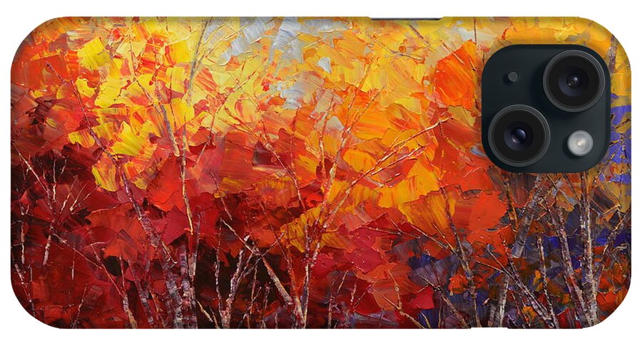 Listening iPhone Case featuring the painting Listening to Leaves by Tatiana Iliina