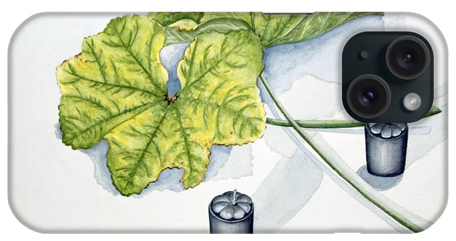 Candles iPhone Case featuring the painting Little Black Candles by Judy Henninger
