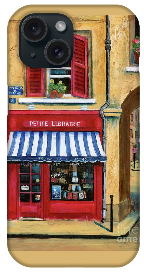 Europe iPhone Case featuring the painting Little French Book Store by Marilyn Dunlap