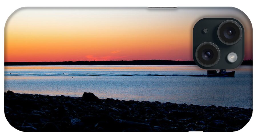 Lobster Boat iPhone Case featuring the photograph Lobster Boat in Maine by Diane Diederich