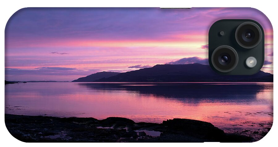 Sunset iPhone Case featuring the photograph Loch Scridain Sunset by Pete Walkden