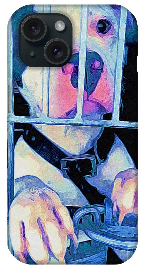 Locked Up iPhone Case featuring the digital art Locked Up by Kathy Tarochione