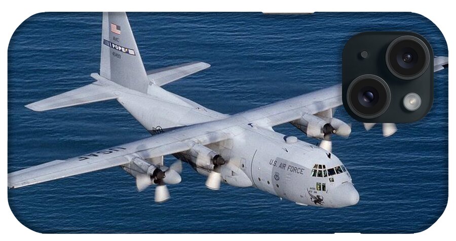 Lockheed C 130 Hercules iPhone Case featuring the photograph Lockheed C 130 Hercules by Vintage Collectables