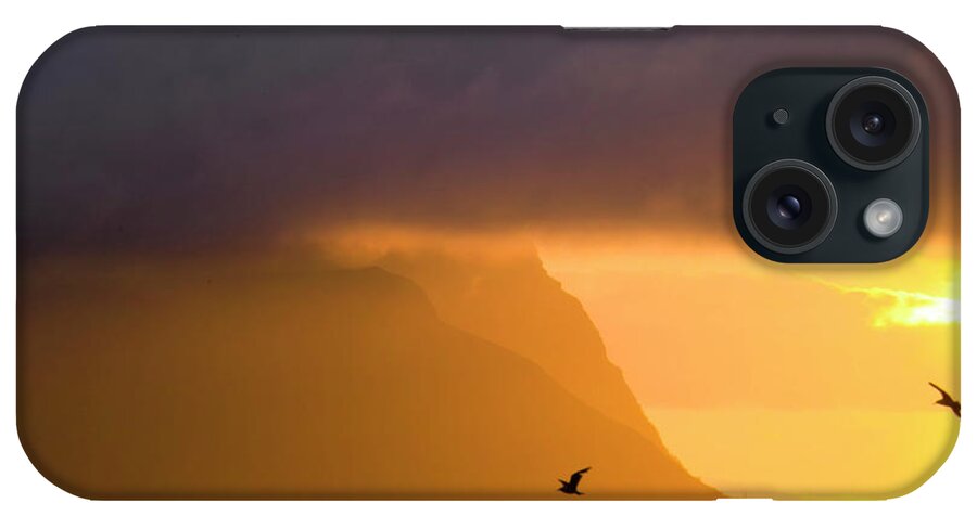 Weather iPhone Case featuring the photograph Lofoten island after the storm by Heiko Koehrer-Wagner