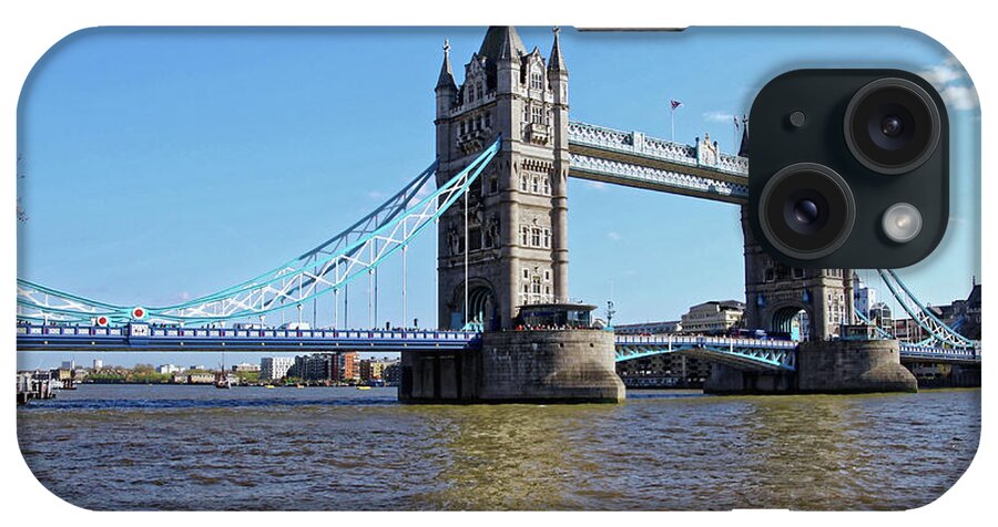 London Bridge iPhone Case featuring the photograph Tower of London Bridge by Doolittle Photography and Art