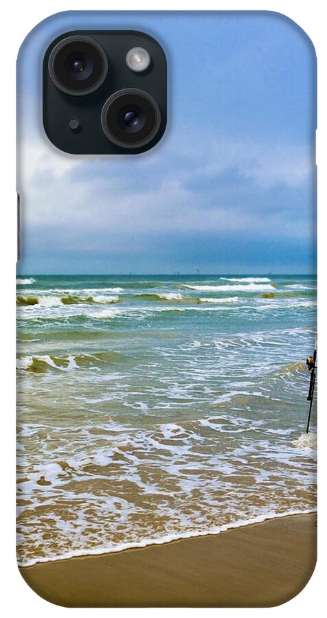 Texas iPhone Case featuring the photograph Lone Fishing Pole by Marilyn Hunt
