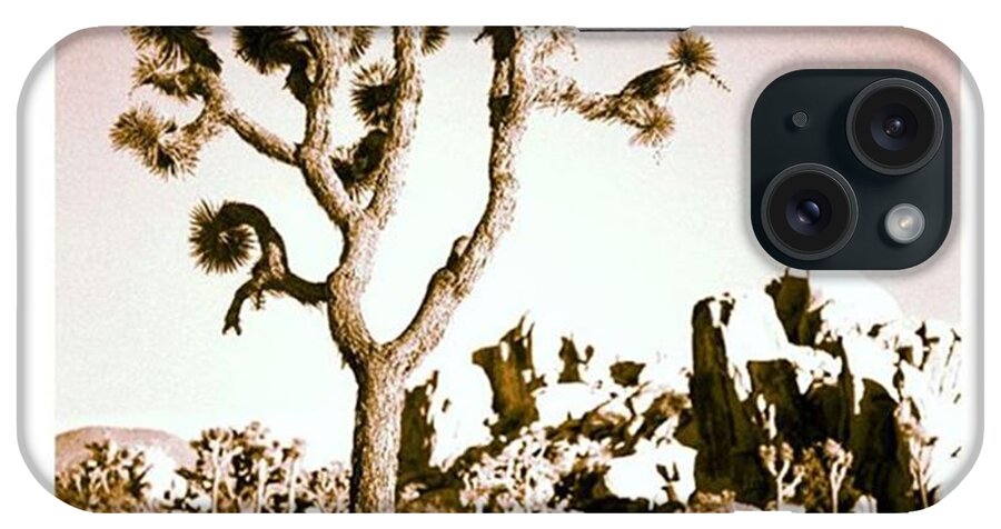Joshuatree iPhone Case featuring the photograph Lone Joshua Tree. #joshuatree #cali by Alex Snay