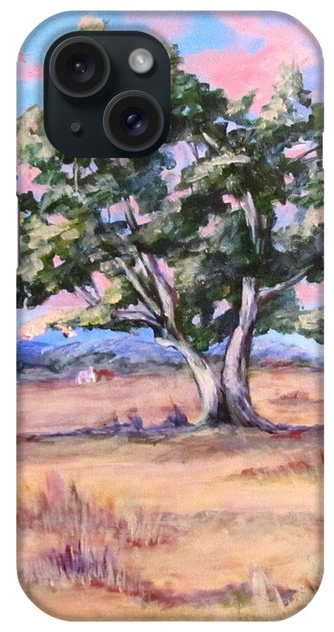 Oak Tree iPhone Case featuring the painting Lone Oak by Barbara O'Toole