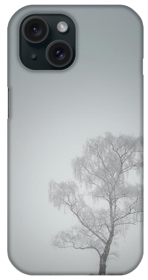 Bare iPhone Case featuring the photograph Lone Tree in Winter by Andy Astbury