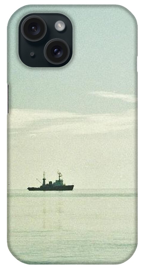 Ship iPhone Case featuring the photograph Lonely ship is amazing by Marina Martynova