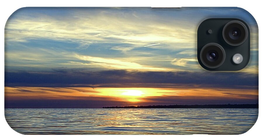 Seas iPhone Case featuring the photograph Long Island Sunset by Newwwman