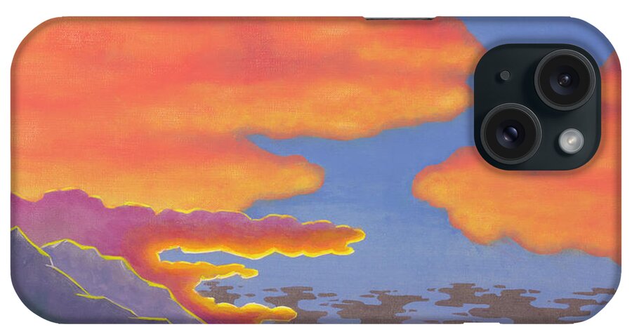 Sunset iPhone Case featuring the painting Look to the West by Jack Malloch