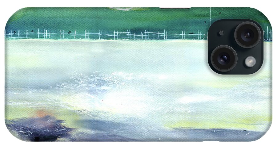 Nature iPhone Case featuring the painting Looking Beyond by Anil Nene