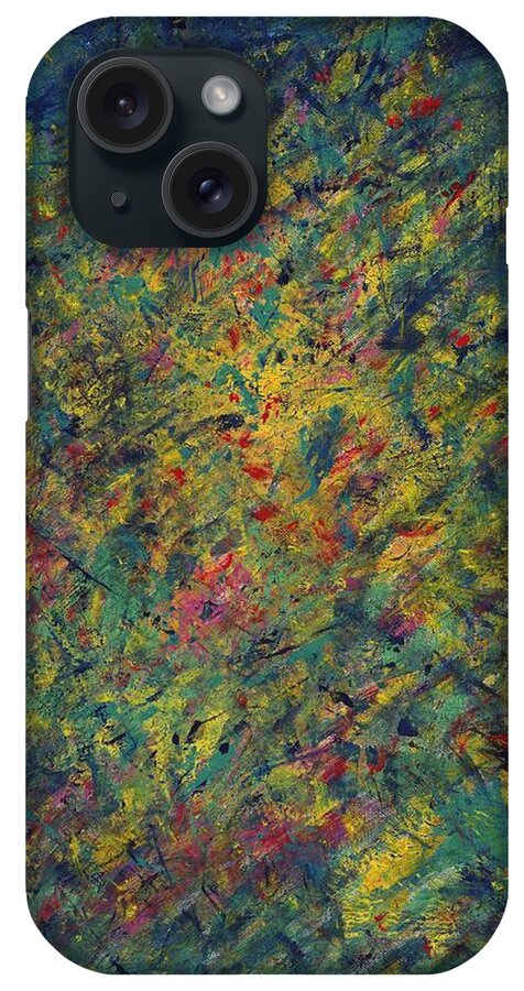 Abstract Expression iPhone Case featuring the painting Looking into the Soul by Angela Bushman