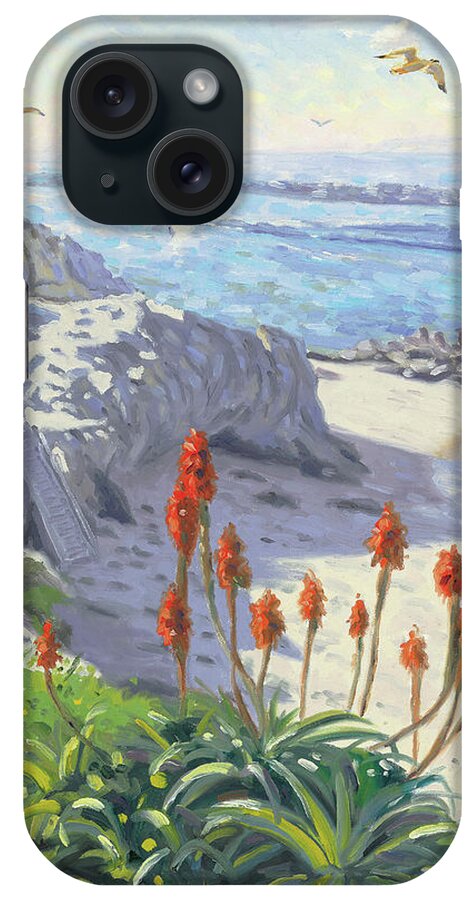 Lookout iPhone Case featuring the painting Lookout Point by Steve Simon