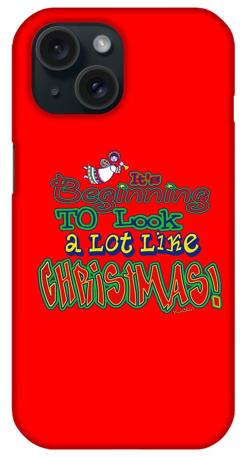 Christmas iPhone Case featuring the digital art Looks Like Christmas by Chas Sinklier