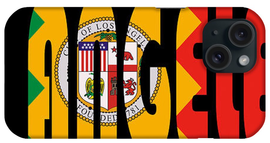 Los Angeles iPhone Case featuring the photograph Los Angeles Flag by Andrew Fare