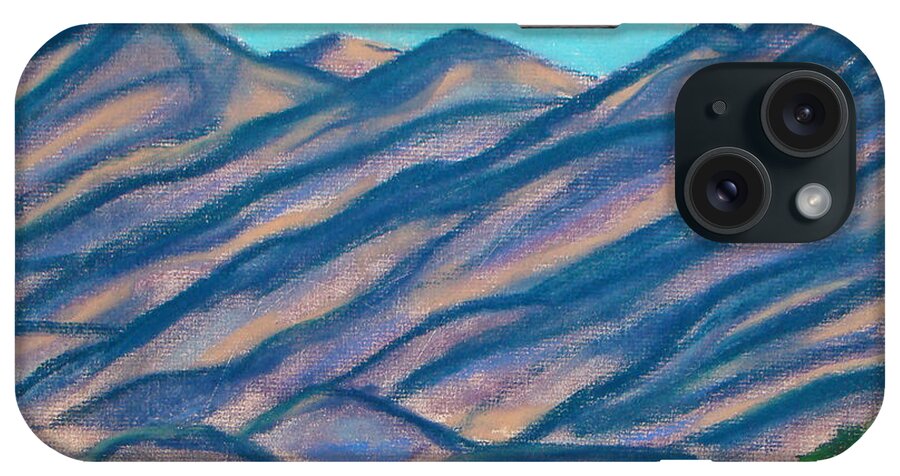Landscape iPhone Case featuring the painting Los Lunas Hills by Michael Foltz