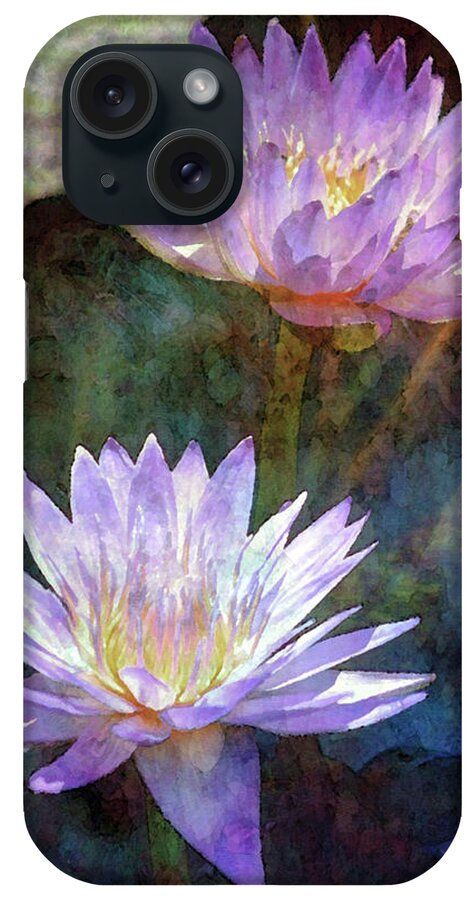 Impressionist iPhone Case featuring the photograph Lotus Reflections 2980 IDP_2 by Steven Ward