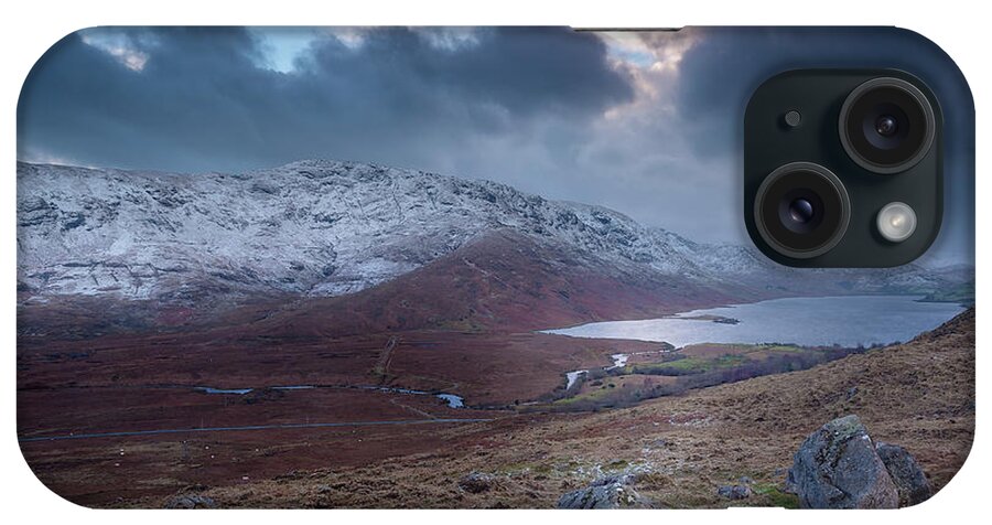 2015 iPhone Case featuring the photograph Lough Nafooey winter scene by Niall Whelan