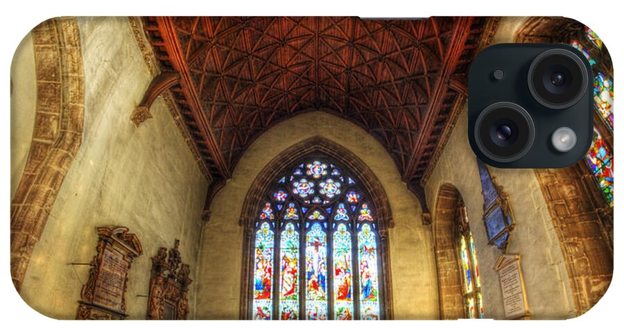 Yhun Suarez iPhone Case featuring the photograph Loughborough Church - Altar Vertorama by Yhun Suarez