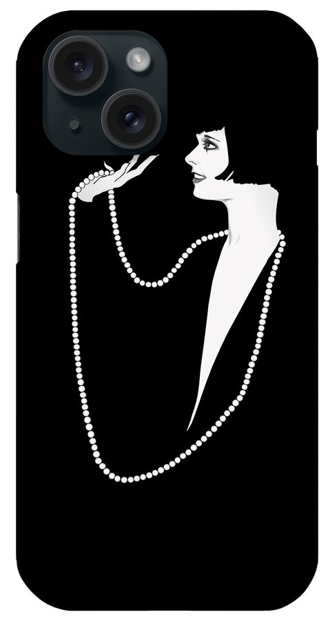 Louise Brooks Official iPhone Case featuring the digital art Louise Brooks by Louise Brooks