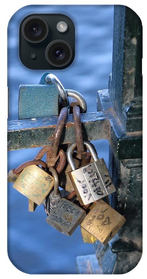 Lock iPhone Case featuring the photograph Love Lock by Gia Marie Houck