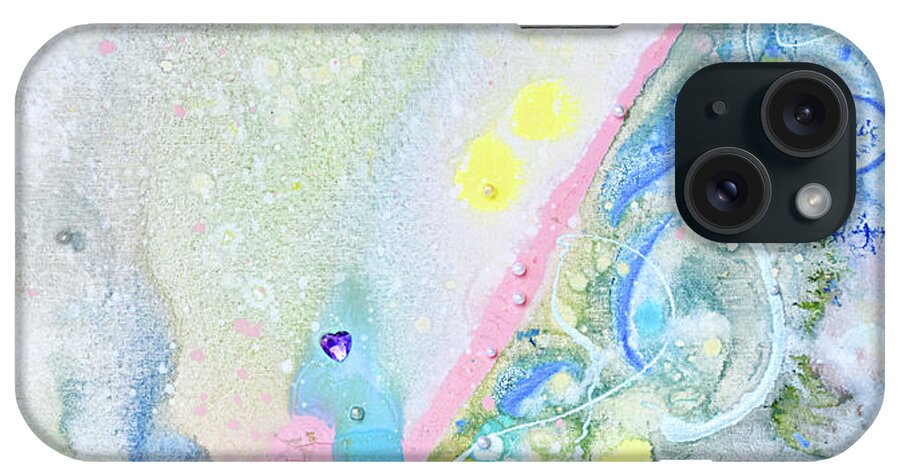 Love iPhone Case featuring the painting Love Story by Gina De Gorna