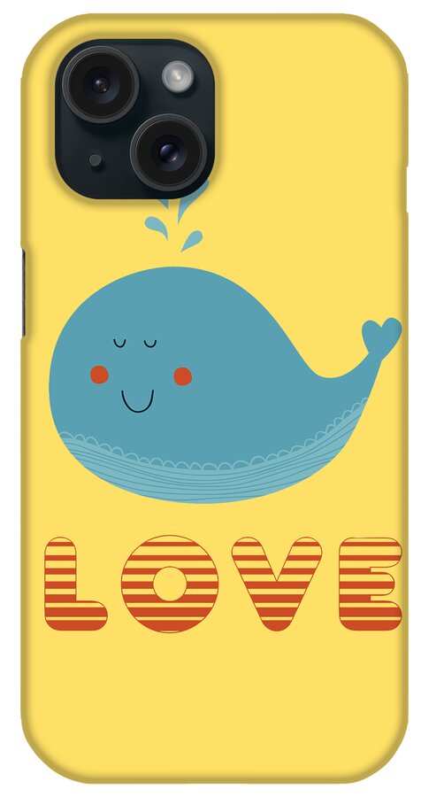 Love iPhone Case featuring the photograph Love Whale Cute Animals by Edward Fielding