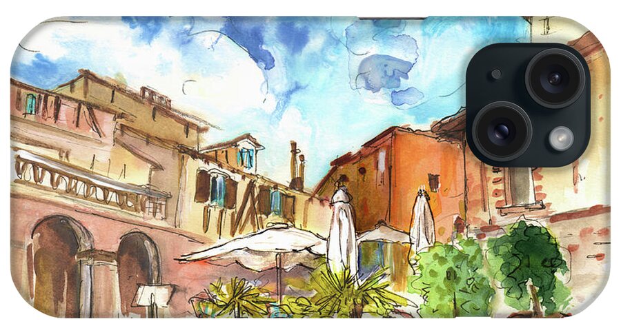Travel iPhone Case featuring the painting Lovely Street Cafe In Albi by Miki De Goodaboom