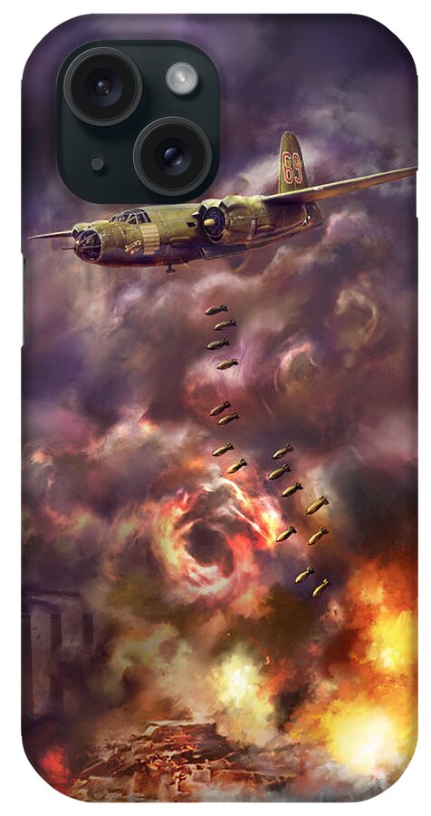 B-26 iPhone Case featuring the digital art Low Level Hell by David Luebbert