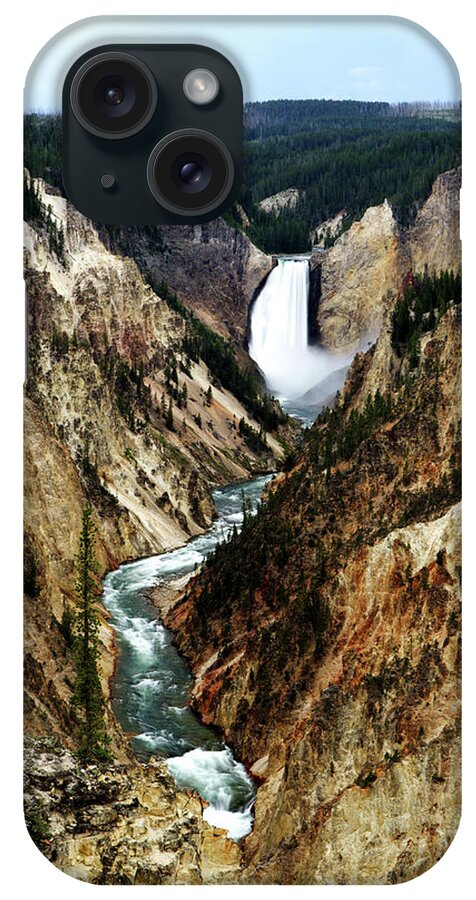 Wyoming iPhone Case featuring the photograph Lower Yellowstone Falls by Eric Foltz