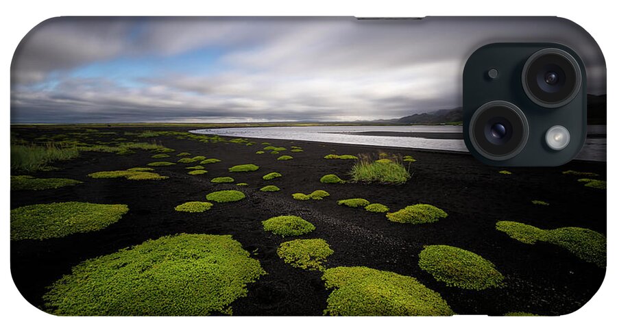 Iceland iPhone Case featuring the photograph Lunar Moss by Dominique Dubied
