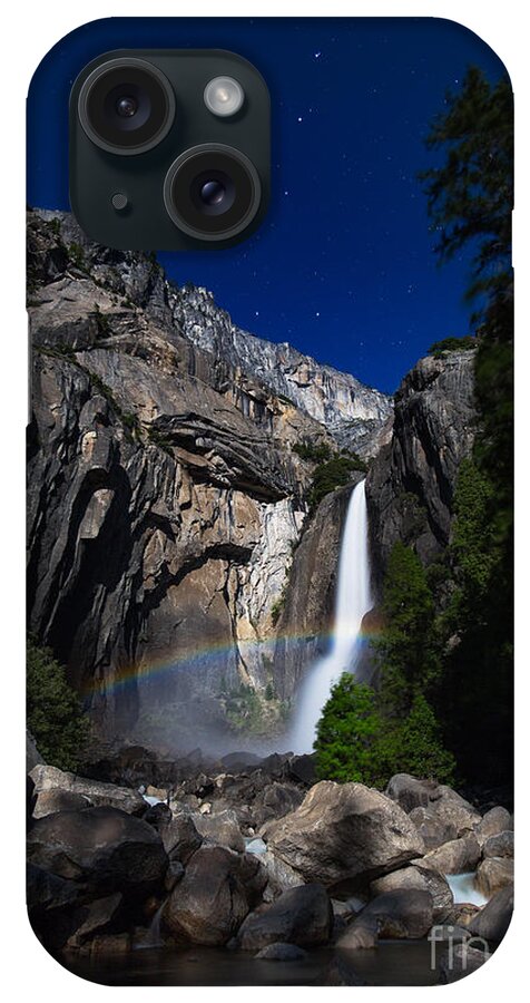 Yosemite iPhone Case featuring the photograph Lunar Rainbow by Anthony Michael Bonafede