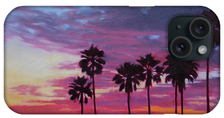 Los Angeles iPhone Case featuring the painting Lush by Andrew Danielsen