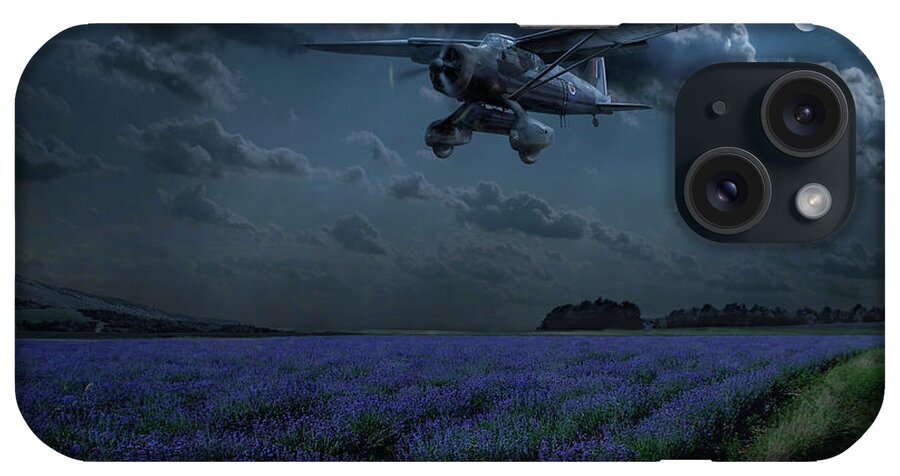 148 (special Duties) Squadron iPhone Case featuring the photograph Lysander on secret operation by Gary Eason