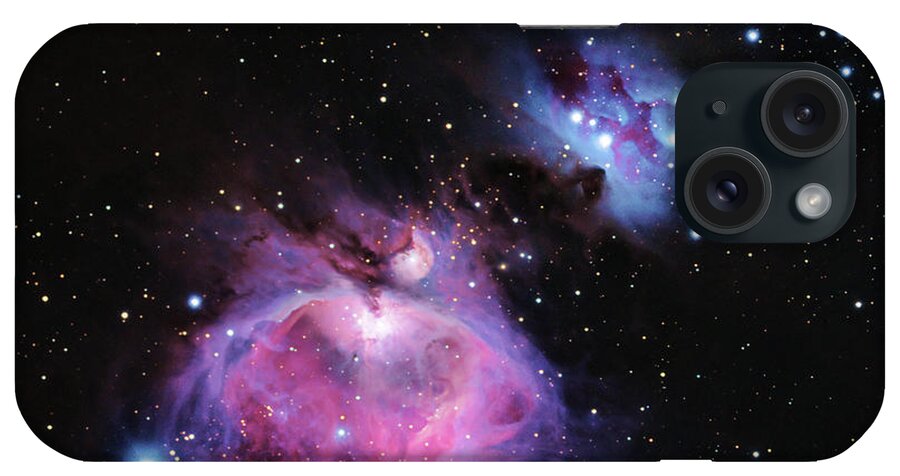 M42 iPhone Case featuring the photograph M42--The Great Nebula in Orion by Alan Vance Ley
