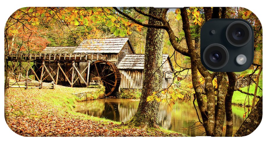Color iPhone Case featuring the photograph Mabry Mill -2 by Alan Hausenflock