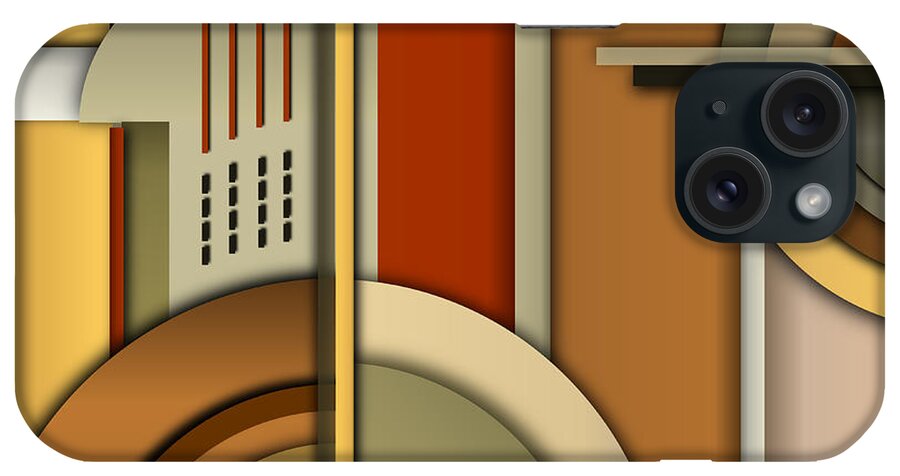 Art Deco iPhone Case featuring the digital art Machine Age by Tara Hutton