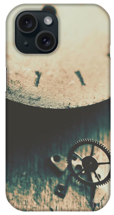 Gear iPhone Case featuring the photograph Machine time by Jorgo Photography