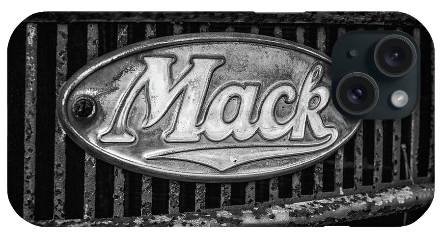 Mack Truck iPhone Case featuring the photograph Mack truck emblem by Matthew Pace